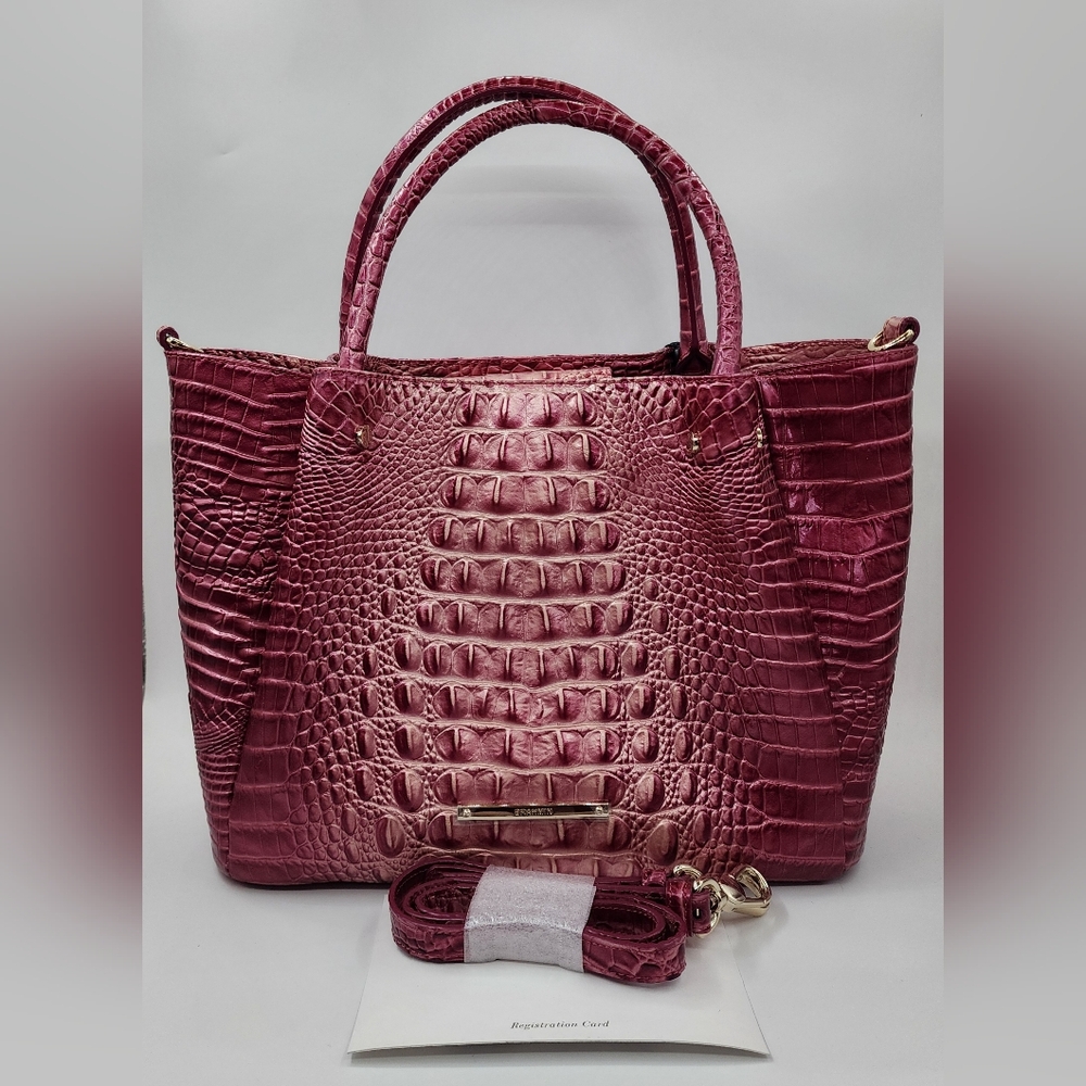 Brahmin Small Mallory Satchel in Lotus Melbourne - Picture 2 of 12